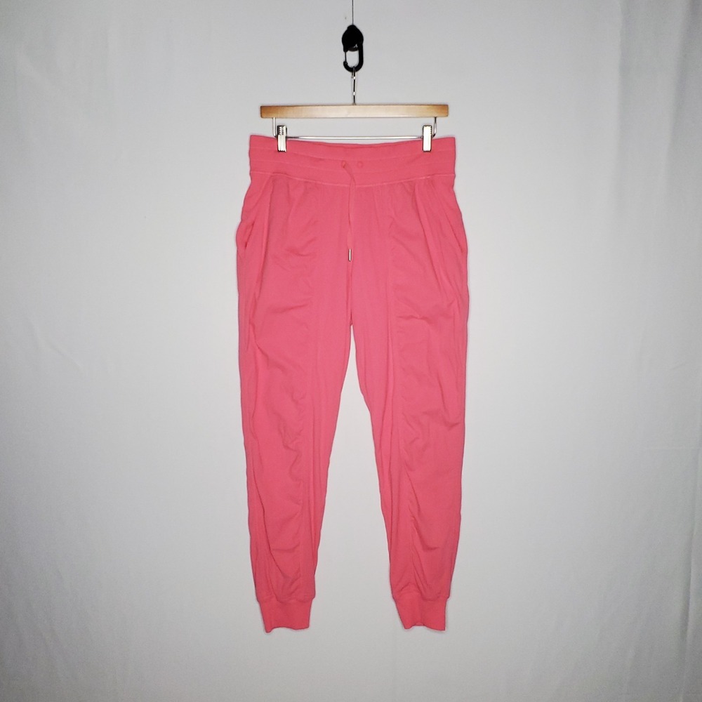 Lululemon Dance Studio Pants 8 Sakura Pink Lined Athleisure Jogger *Flaw